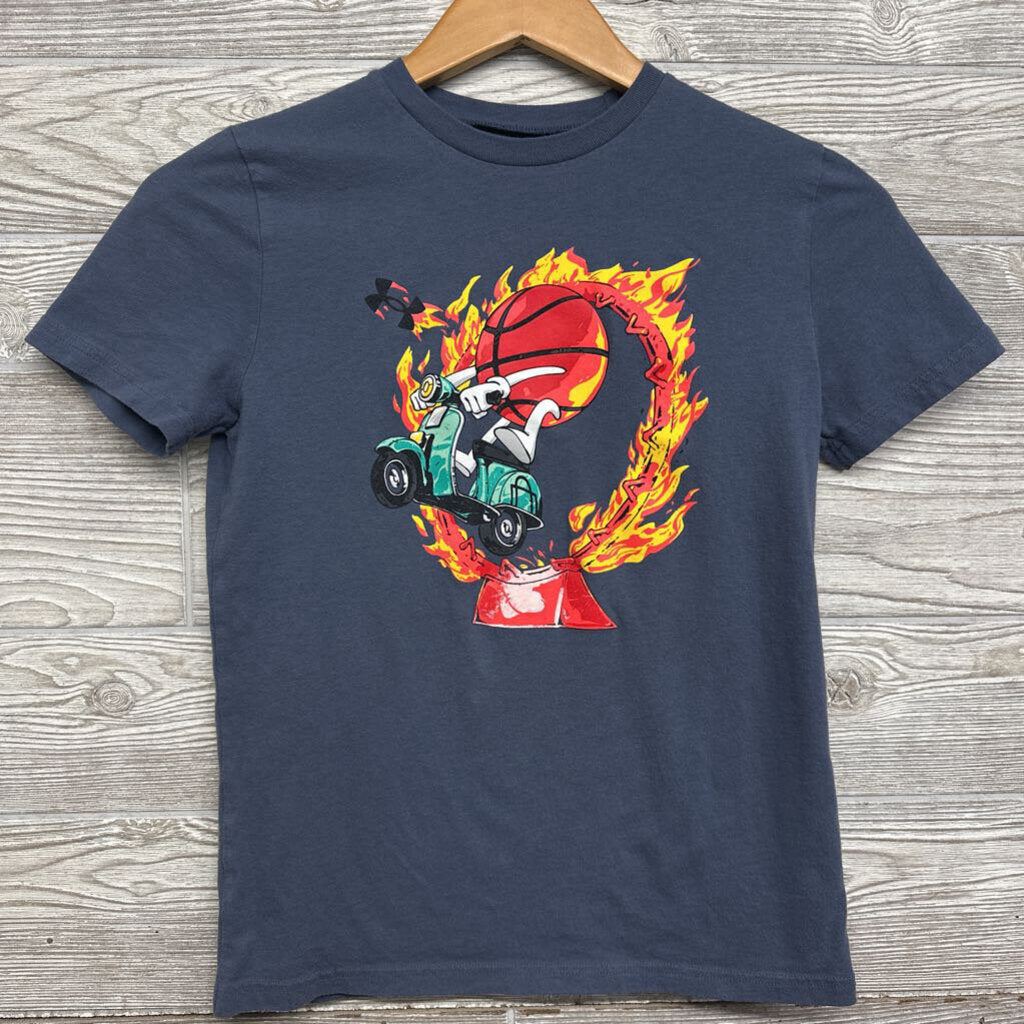 Shirt Basketball Jumping Through Ring Of Fire 10-12