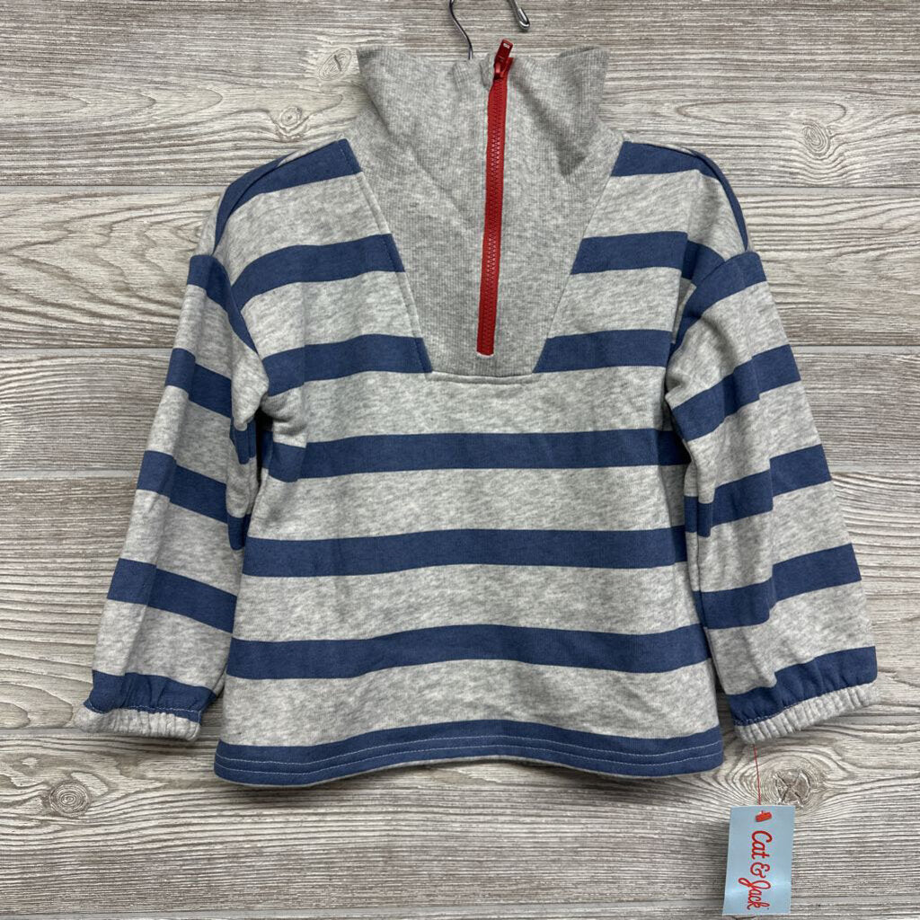 NEW 1/4 Zip Pullover Stripes 3t