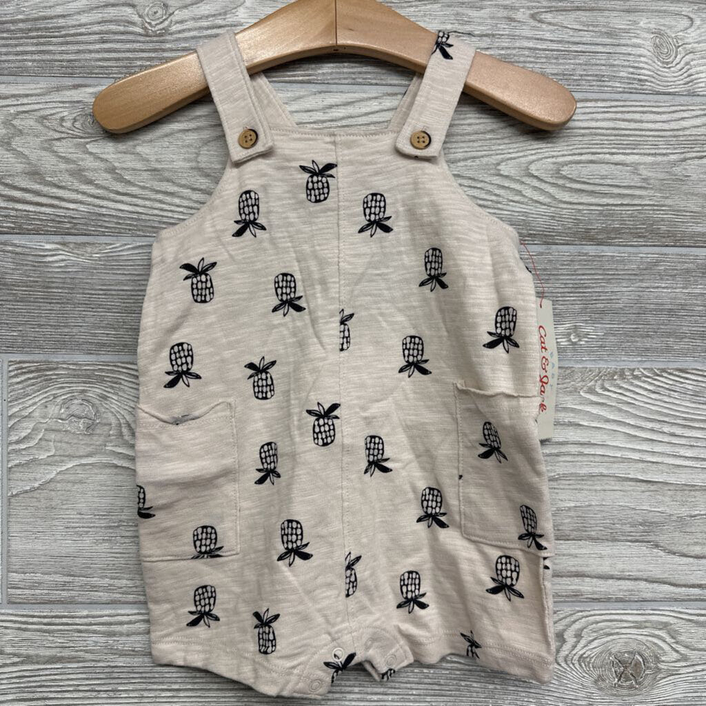 NEW Shortalls Pineapples 6-9m