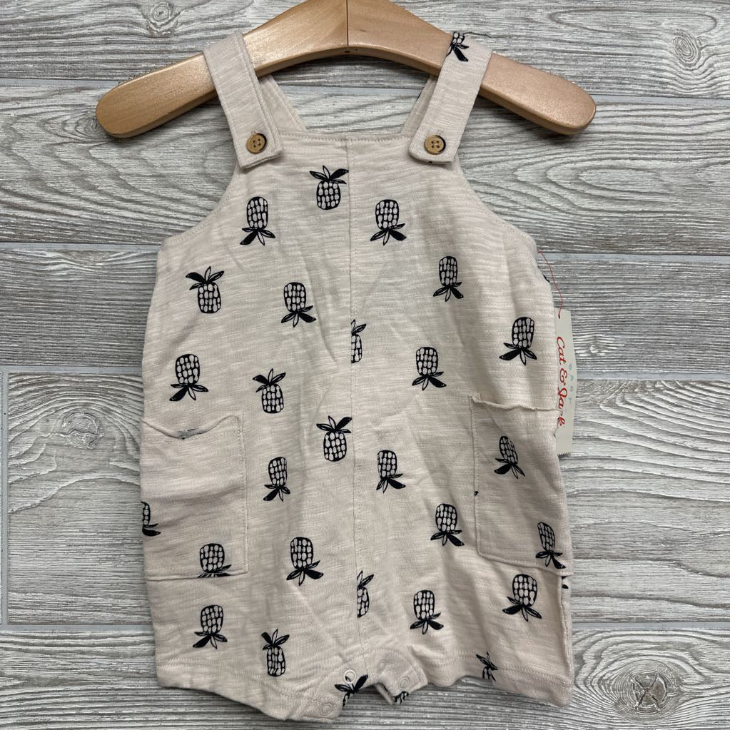 NEW Shortalls Pineapples 6-9m