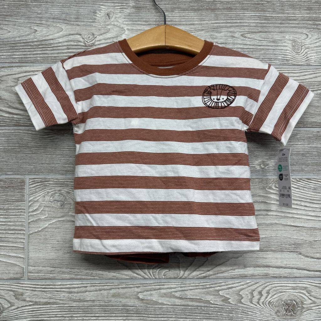 NEW Shirt & Shorts Stripes Lion 12m