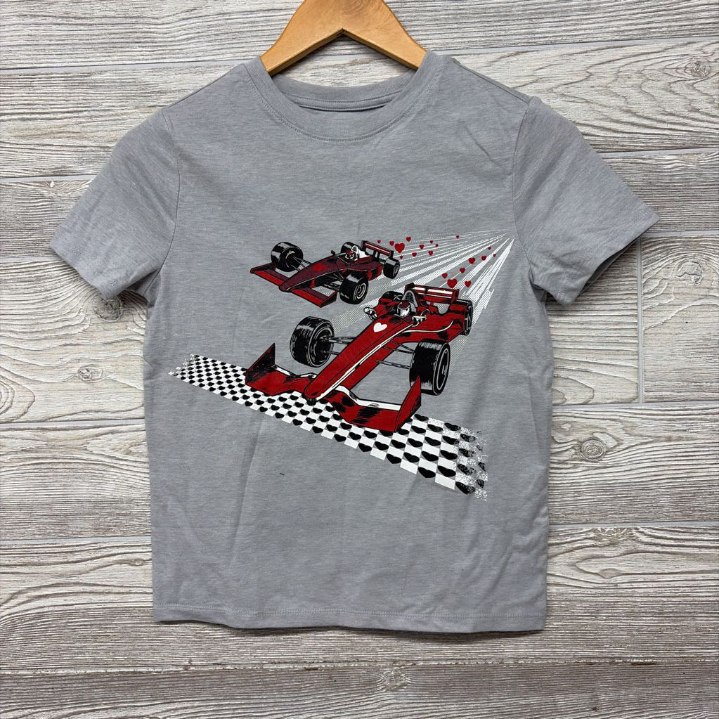 NEW Shirt Race Cars Hearts 10-12