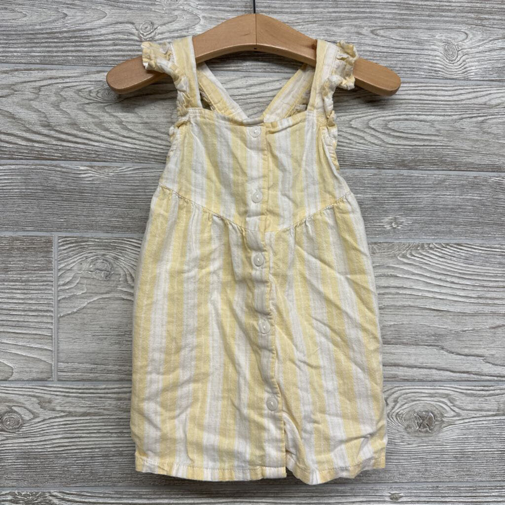 Tank Button Up Dress Stripes 12m