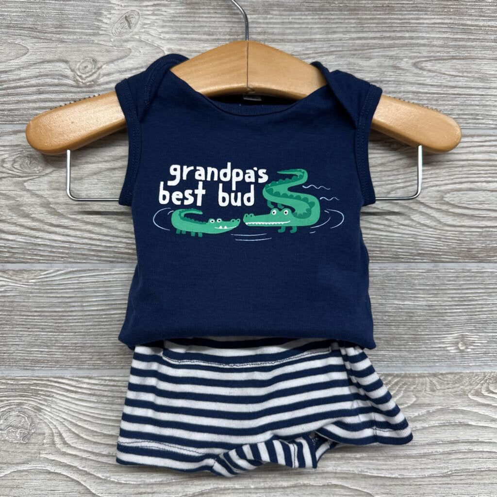Tank Bodysuit Grandpa's Best Bud Stripes 3m