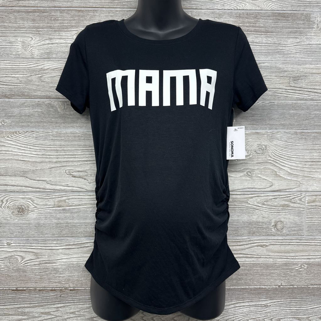 NEW Ruched Shirt Mama Medium