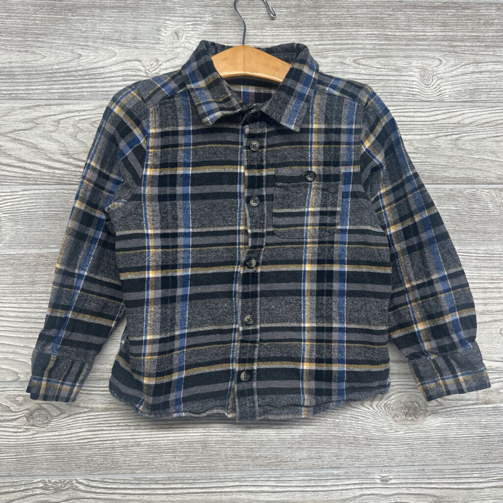 Flannel Plaid Button Up Shirt 5t