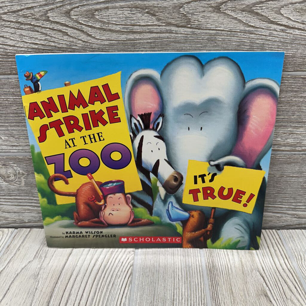 Animal Strike At The Zoo Paperback Book