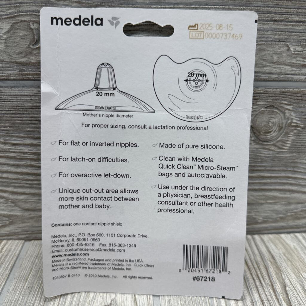 NEW Contact Nipple Shield 20mm