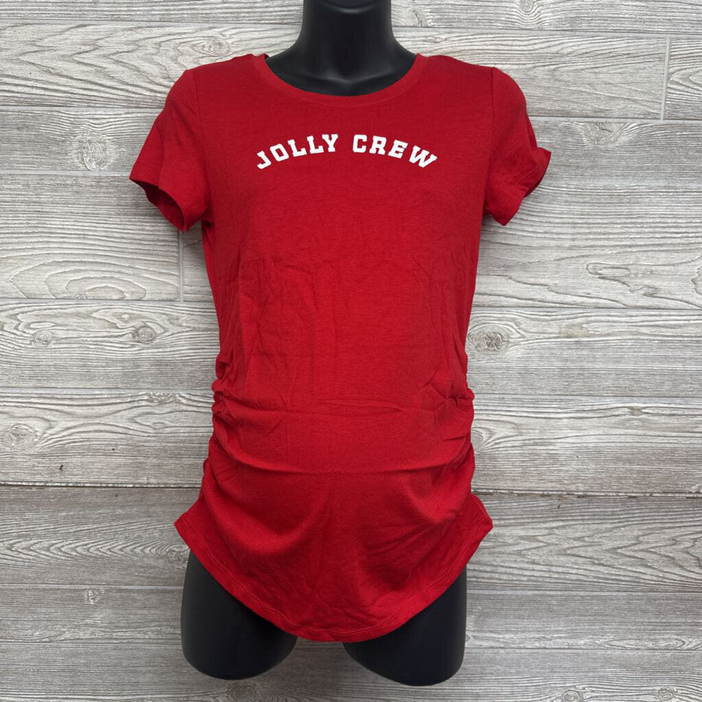 NEW Ruched Shirt Jolly Crew Small