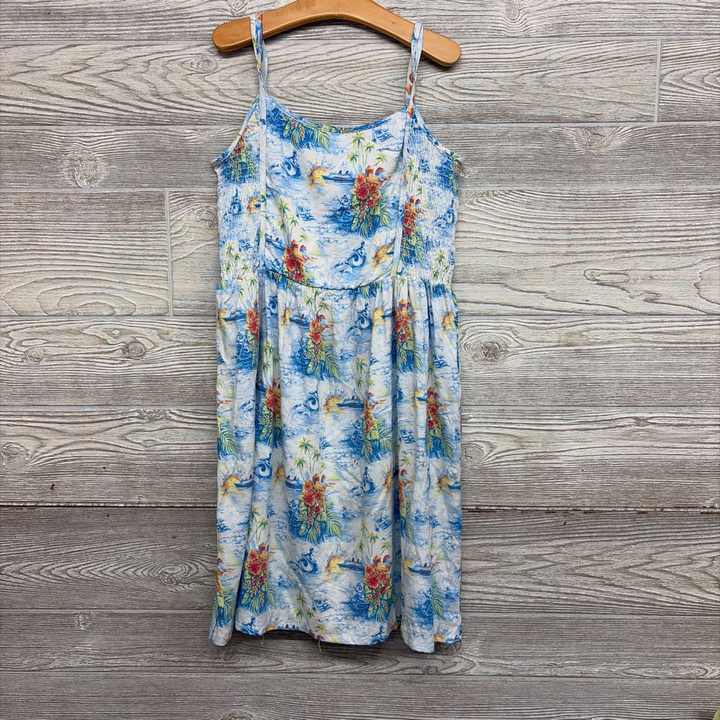 Smocked Dress Mickey Surfing, Flowers 10