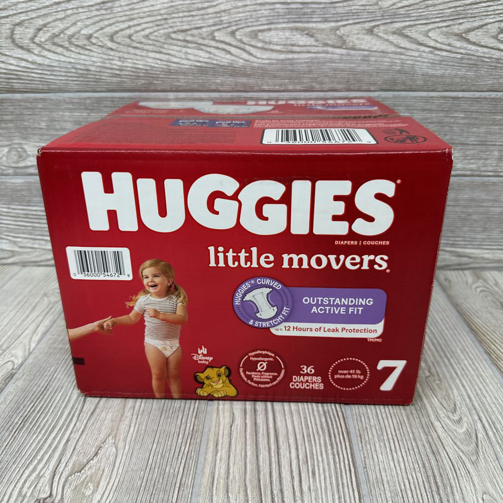 NEW 36pk Little Movers Diapers