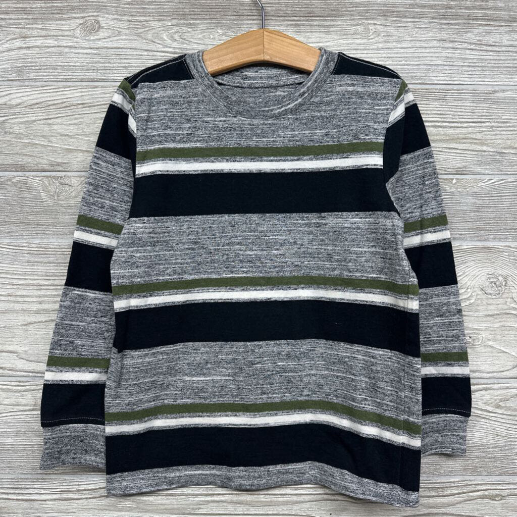 Crew Pullover Shirt Heather Stripes 6-7