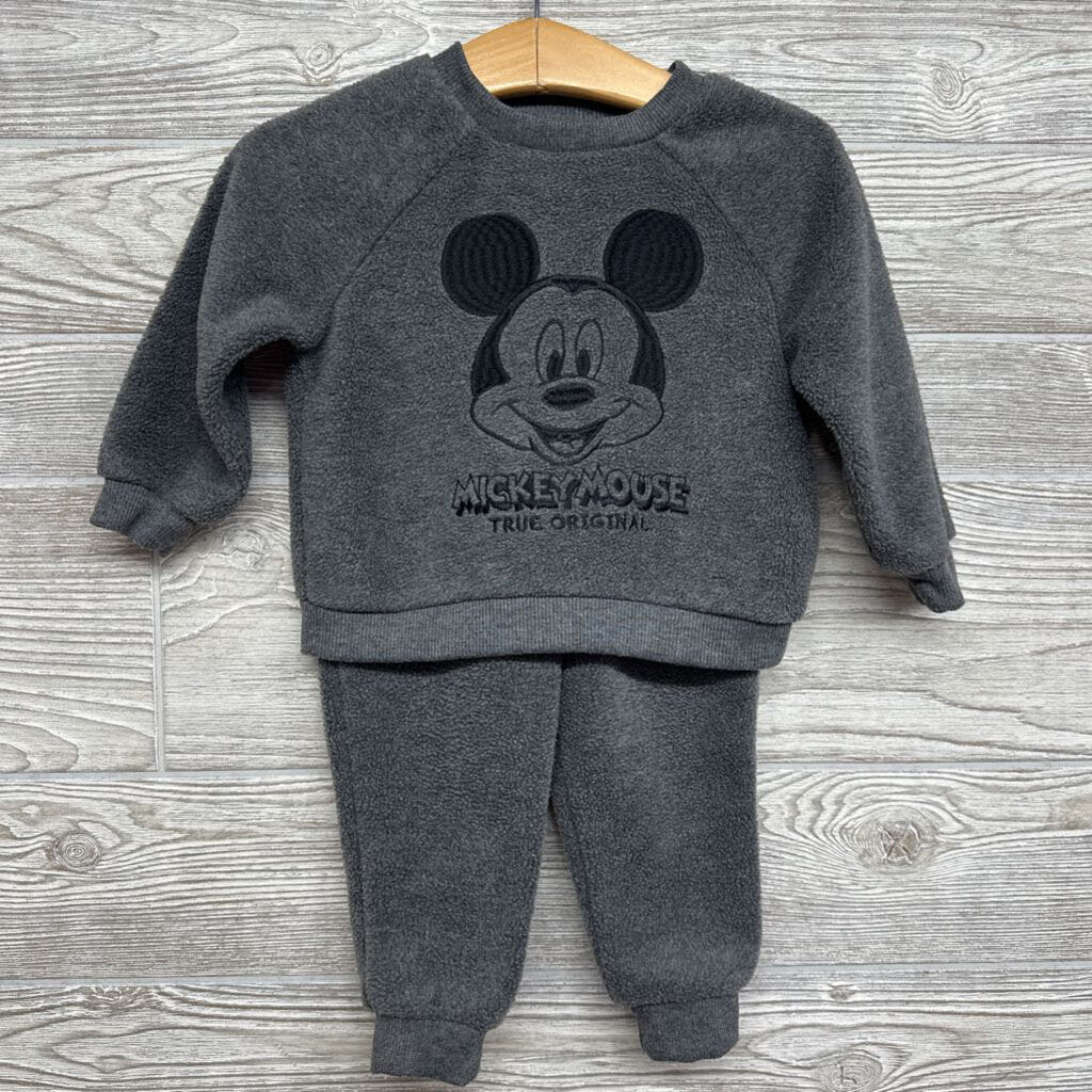 Fleece Crewneck & Joggers Mickey Mouse 18m