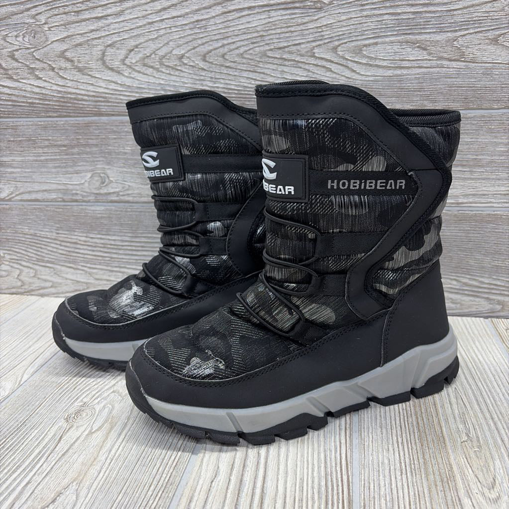 Camo Velcro Snow Boots 2y