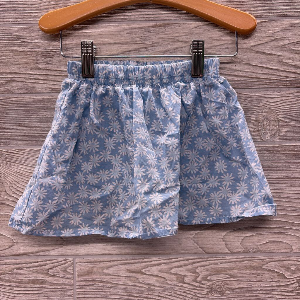 Button Up Flutter Sleeve Shirt & Skort Flowers 2t