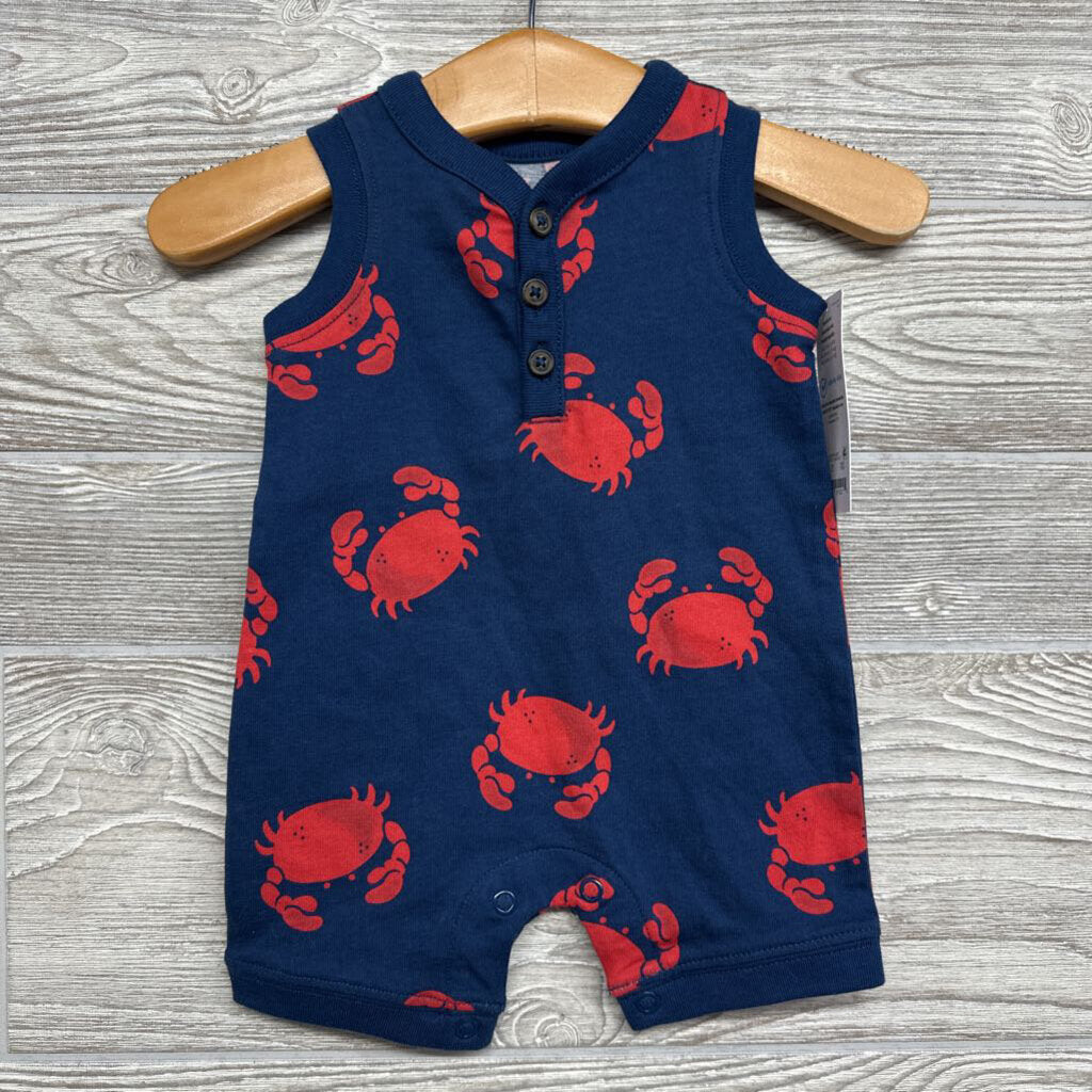 NEW Tank Shorty Romper Crabs nb