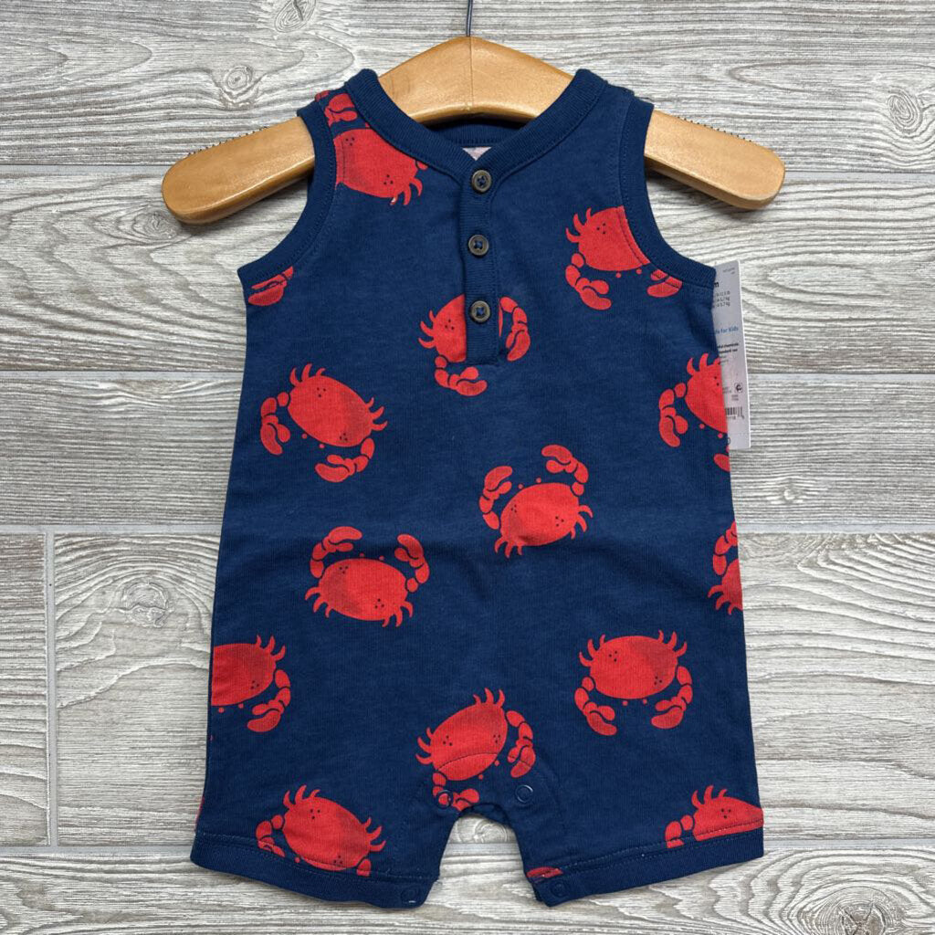 NEW Tank Shorty Romper Crabs 3m