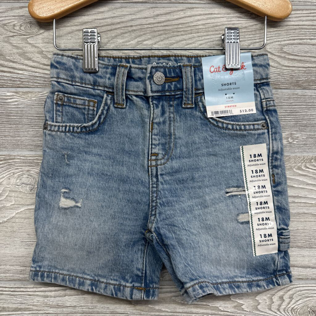 NEW Denim Shorts 18m