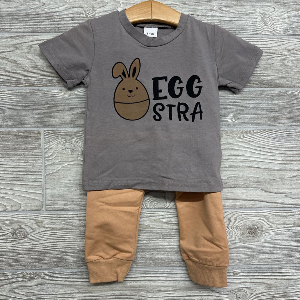 NEW Shirt & Joggers Eggstra 6-12m