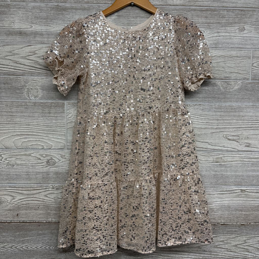 Puff Sleeve Sequin Dress 10-12