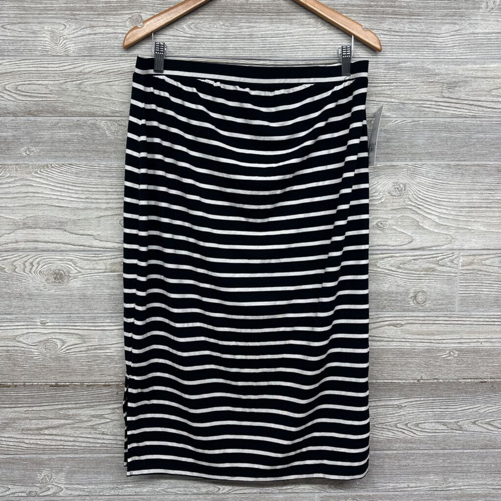 NEW Tube Midi Skirt Stripes Large