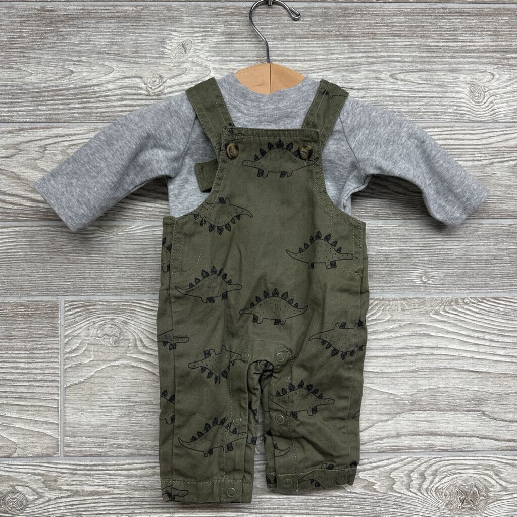 LS Shirt & Overalls Dinosaurs nb
