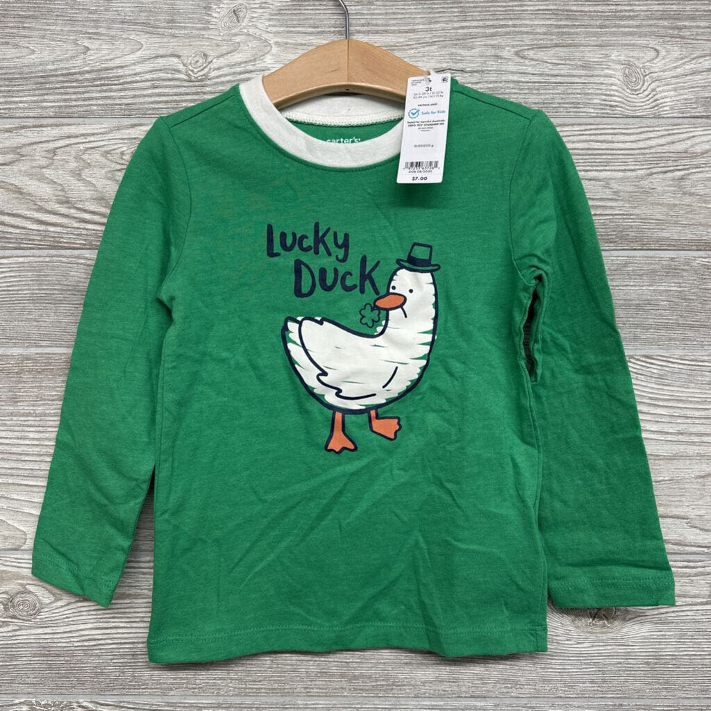 NEW LS Shirt Lucky Duck 3t