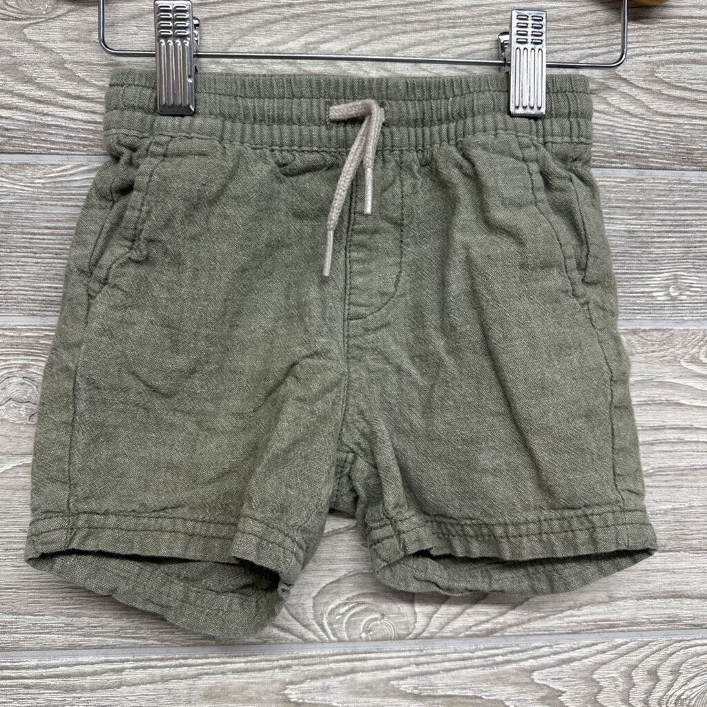 Drawstring Linen Blend Shorts 18-24m