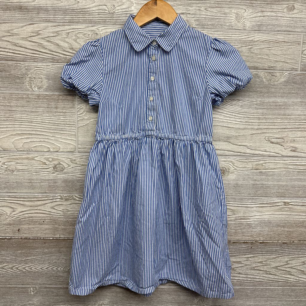 Bubble Sleeve & Collar Dress Stripes 10