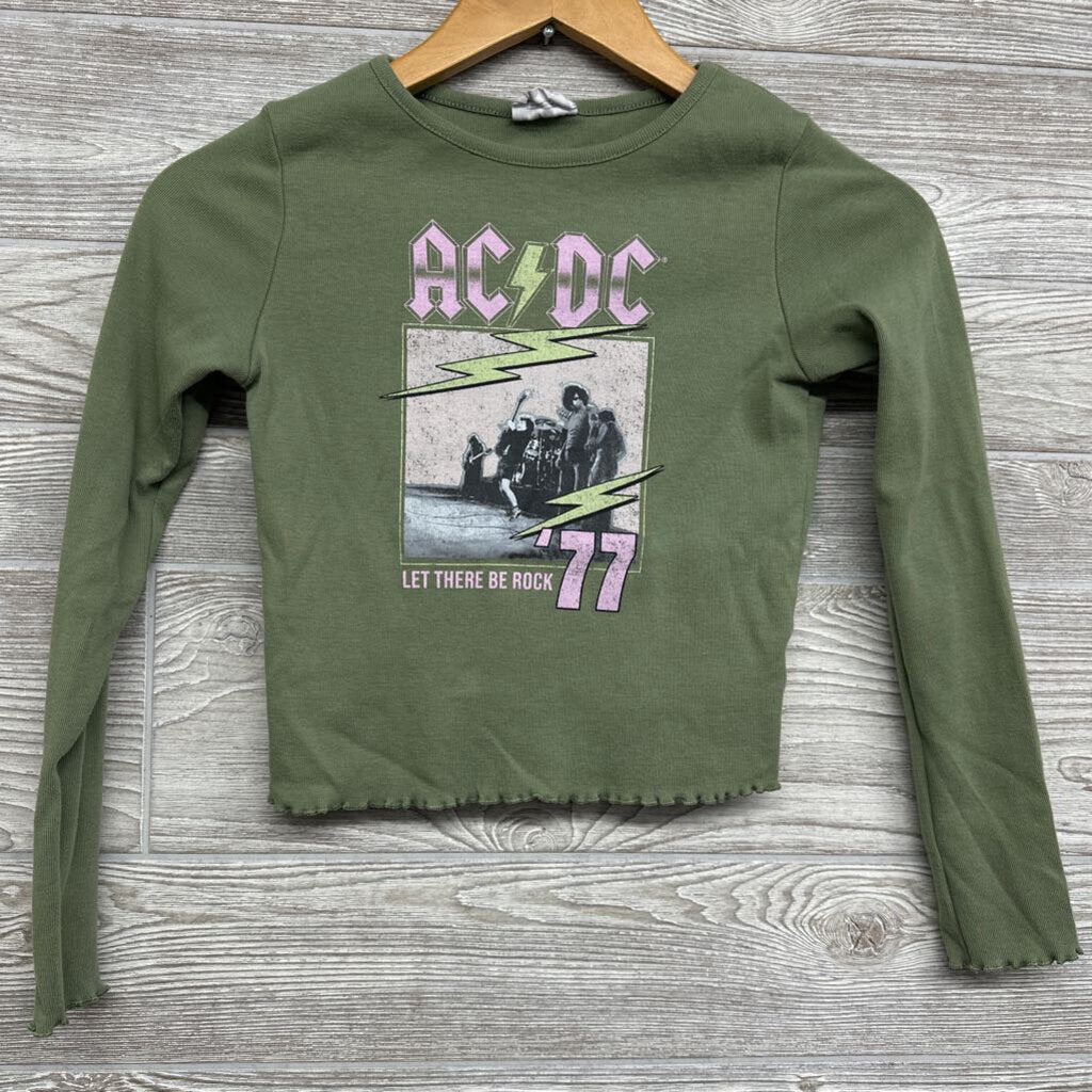 Crop LS Shirt Lettuce Trim 10-12