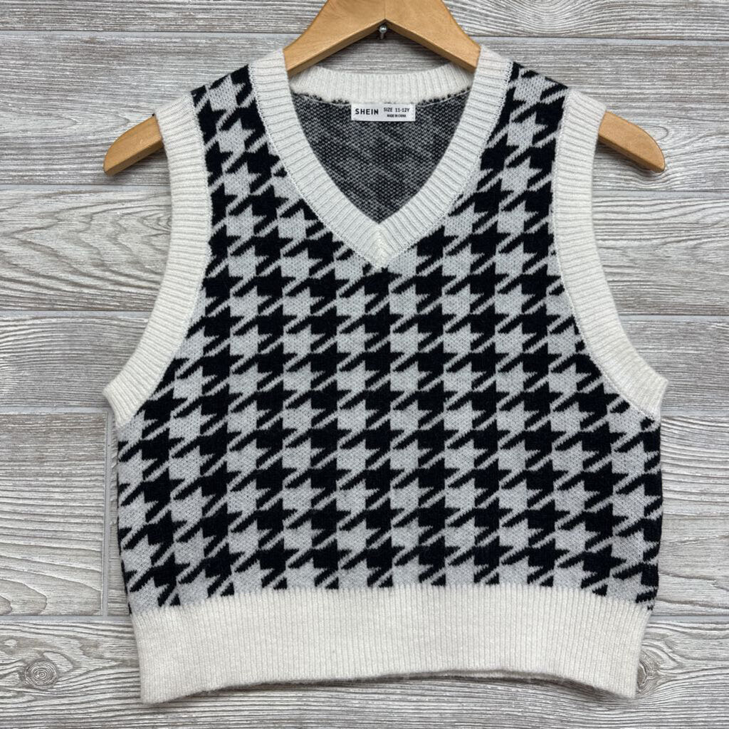 Sweater Vest Hounds Tooth 11-12