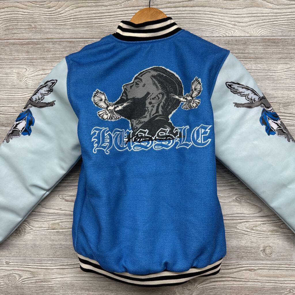 NEW Hustle Motivate Varsity Jacket 12