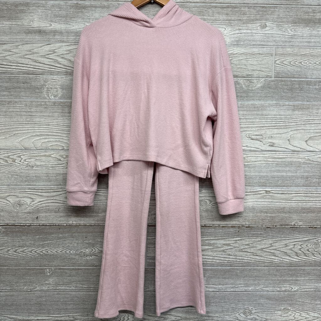 CozePlush Hoodie & NEW Flare Pants Ribbed 10-12