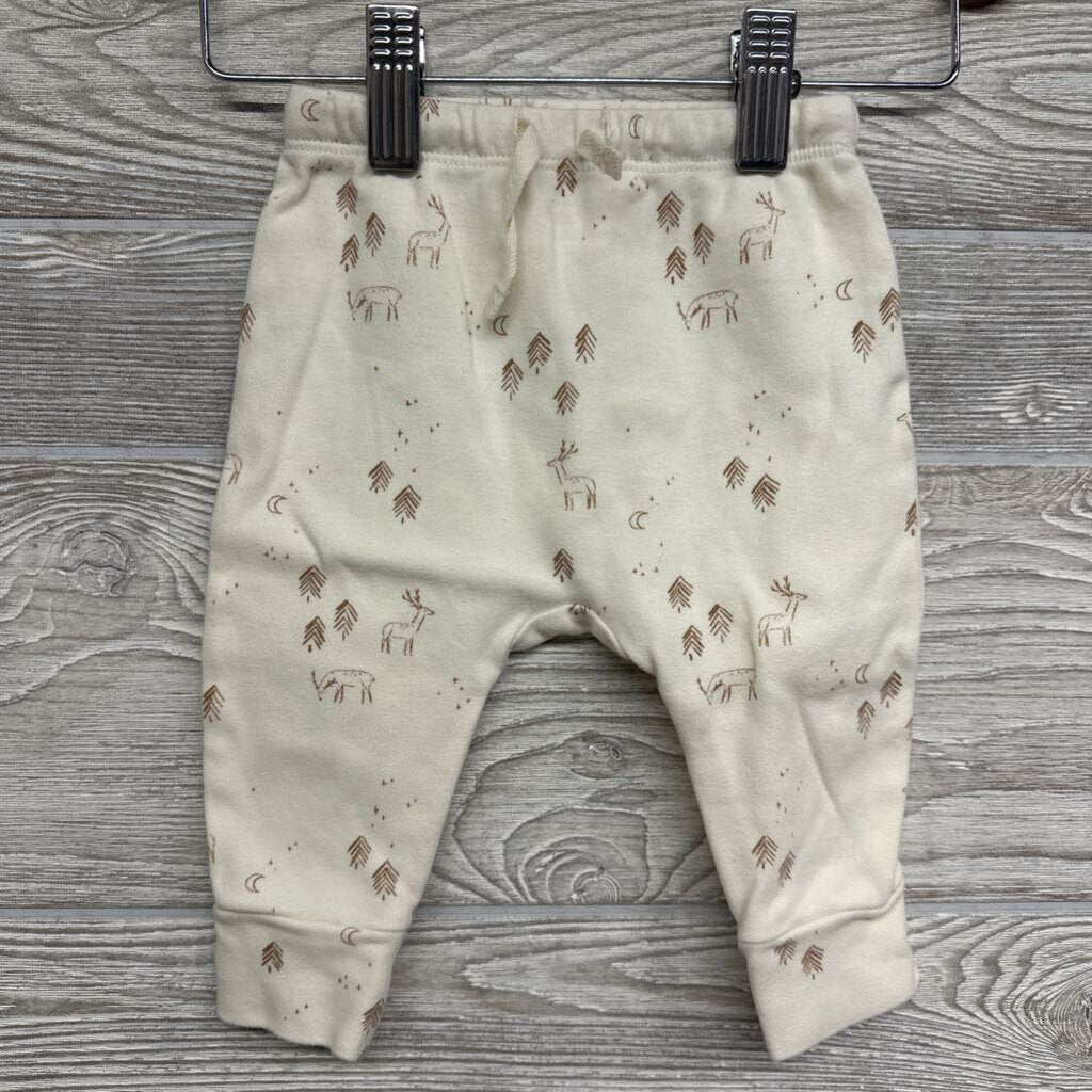 Harem Drawstring Pants Deer Trees 6-12m