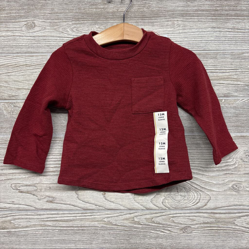 NEW LS Ribbed Shirt Chest Pocket 12m