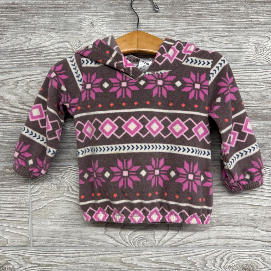 Fleece Pullover W/ Hood Nordic 12m