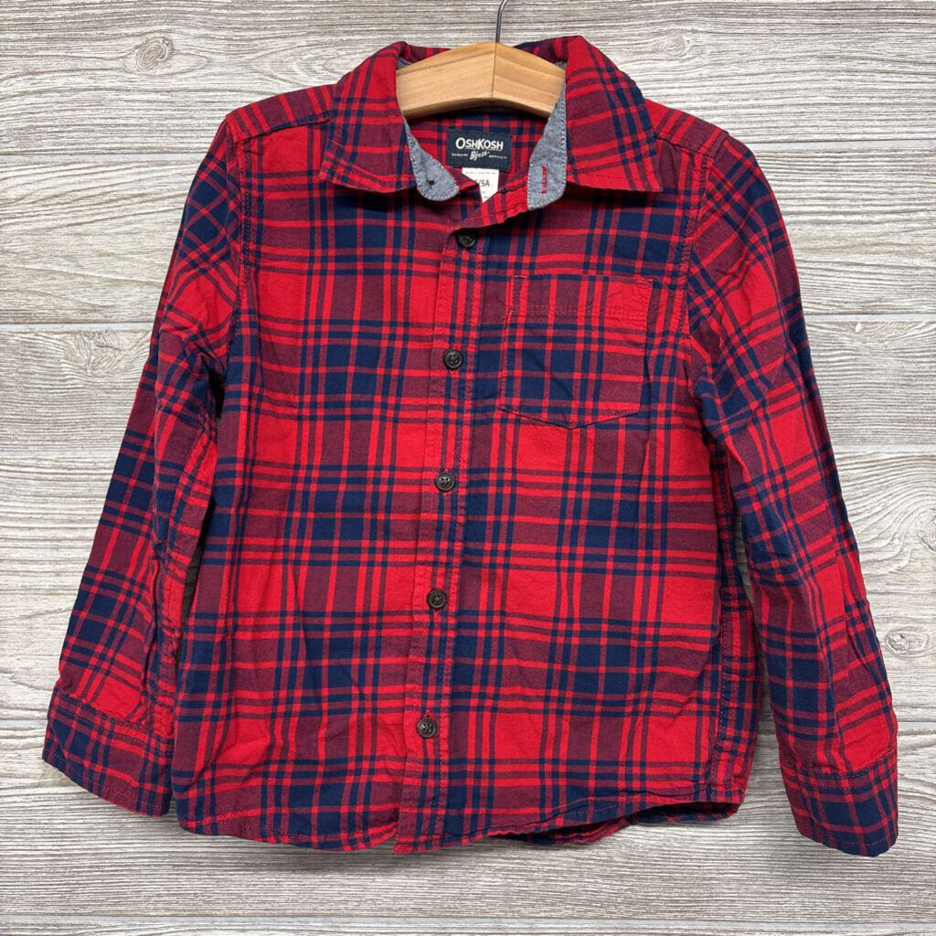 Plaid Button Up Shirt 5t