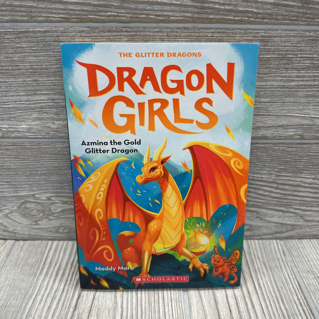 Dragon Girls Azmina The Gold Glitter Dragon Paperback Book