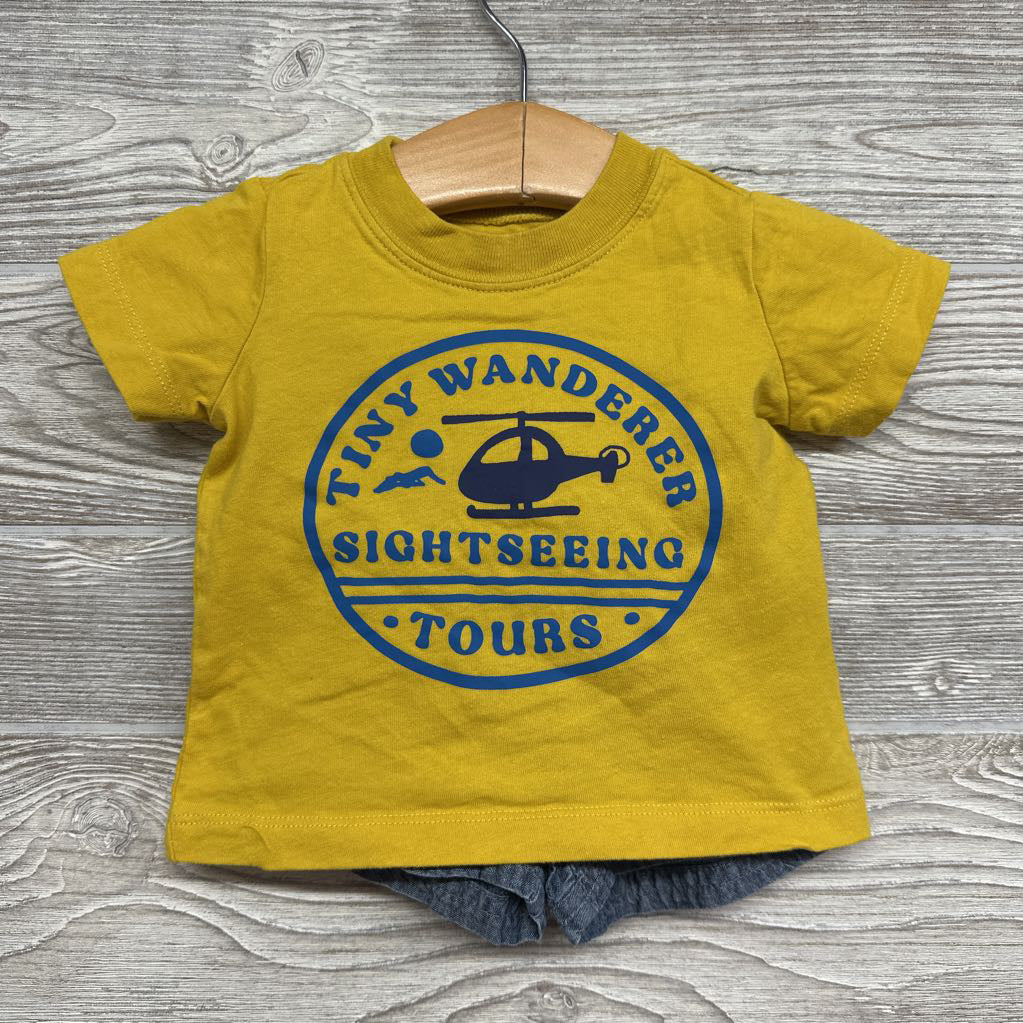 Shirt & Chambray Shorts Tiny Wanderer 3m