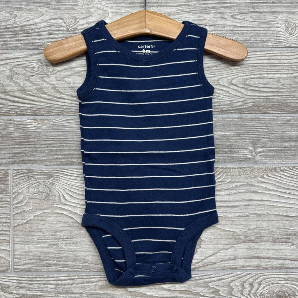 3 Pk Tank Bodysuits Fire Truck Stripes 6m