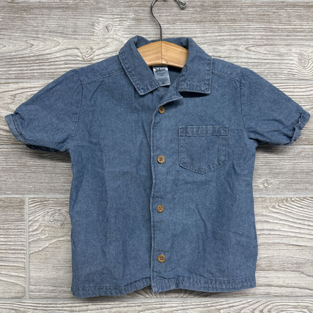 Chambray Button Up Shirt 24m