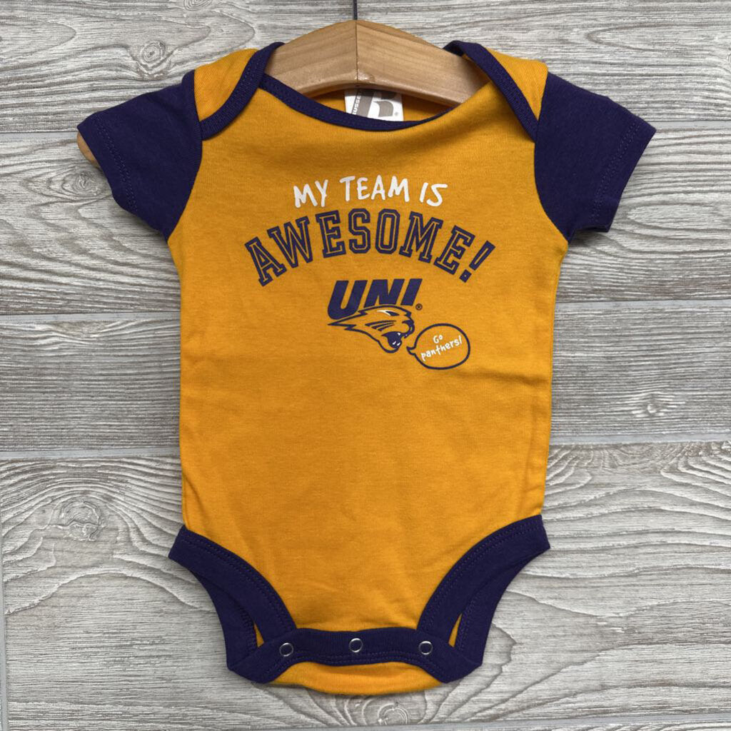 Bodysuit My Team Is Awesome UNI Go Panthers! 0-3m