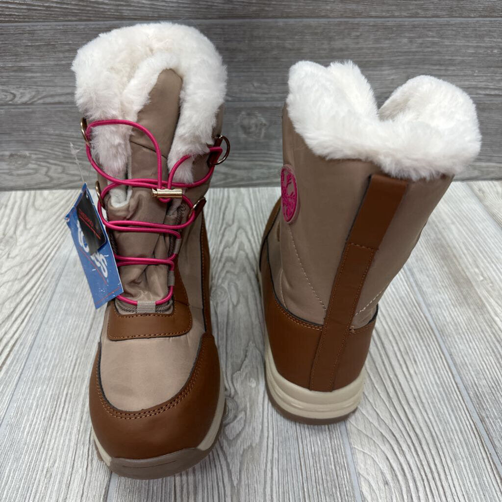 NEW Faux Fur Lined Toggle Snow Boots 6y