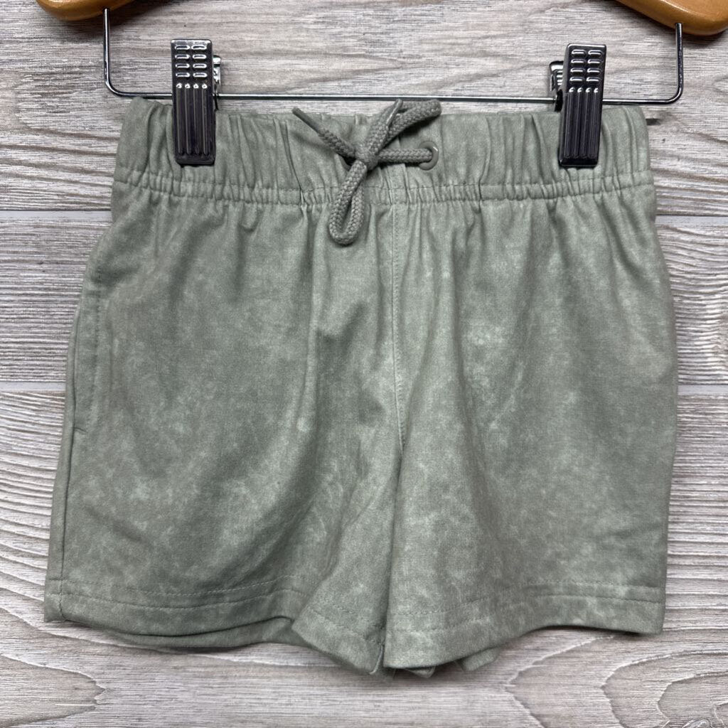 Acid Wash Drawstring Shorts 2t