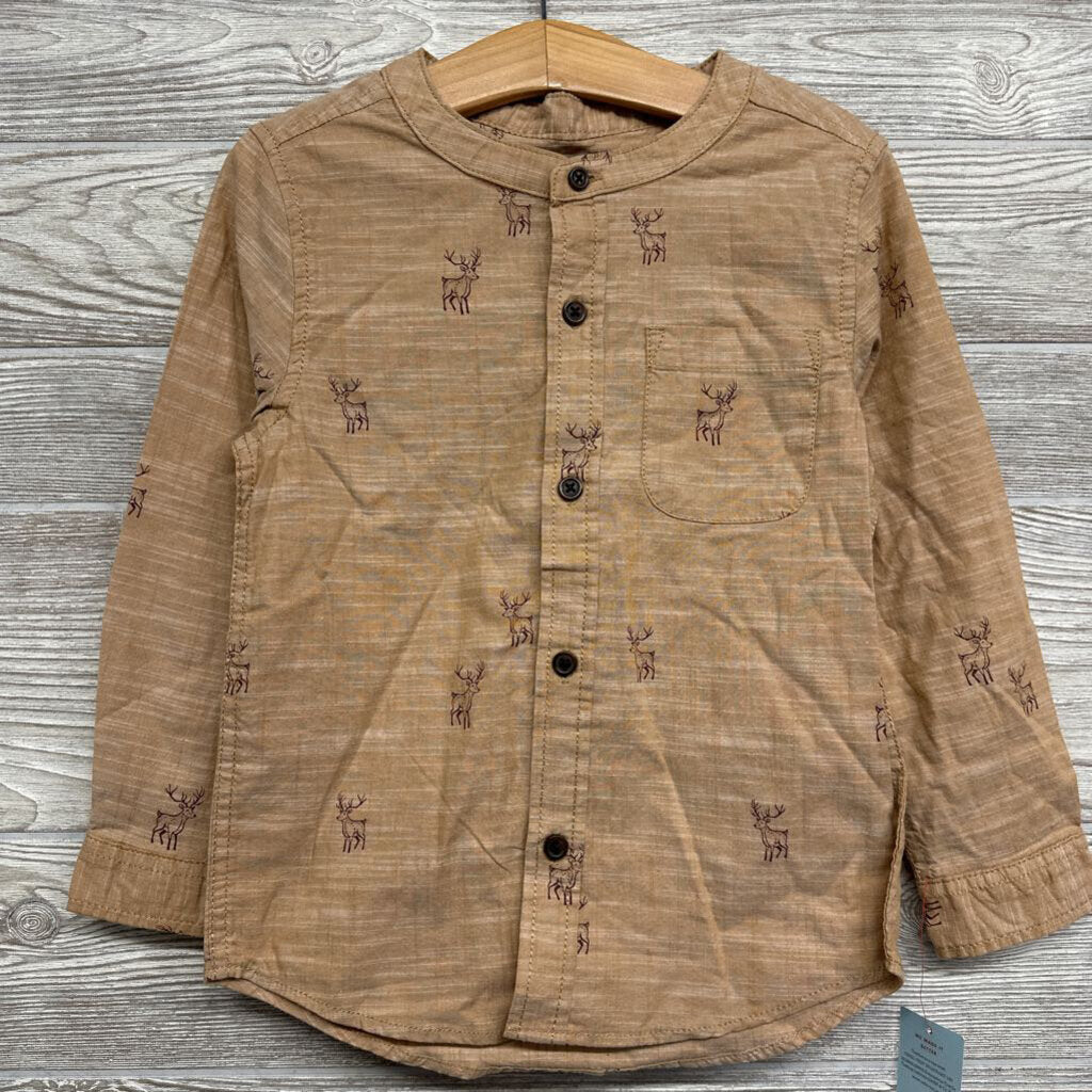 NEW Mandarin Button Up Shirt 5t