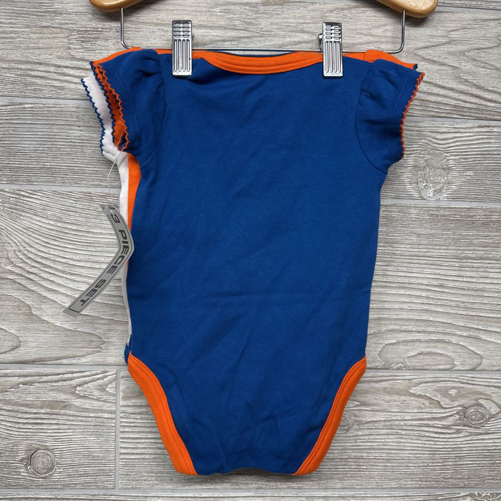 NEW 3 Pk Bodysuit NY Islanders Hockey 0-3M