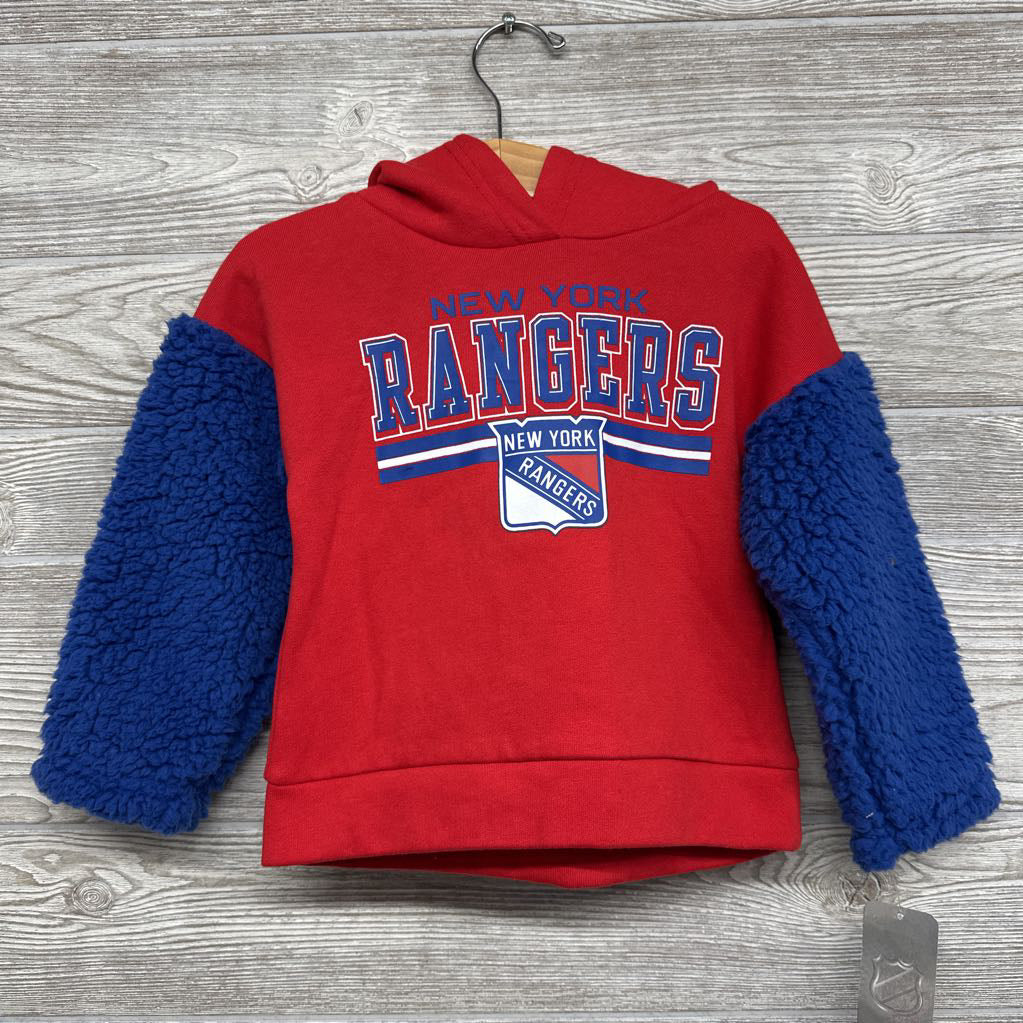 NEW Hooded Sherpa Sweatshirt New York Rangers 2t