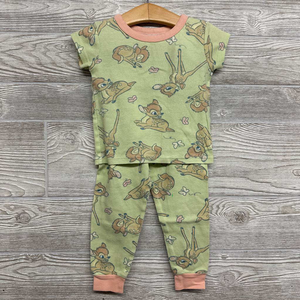 2 Pc PJs Bambi Butterflies 3t