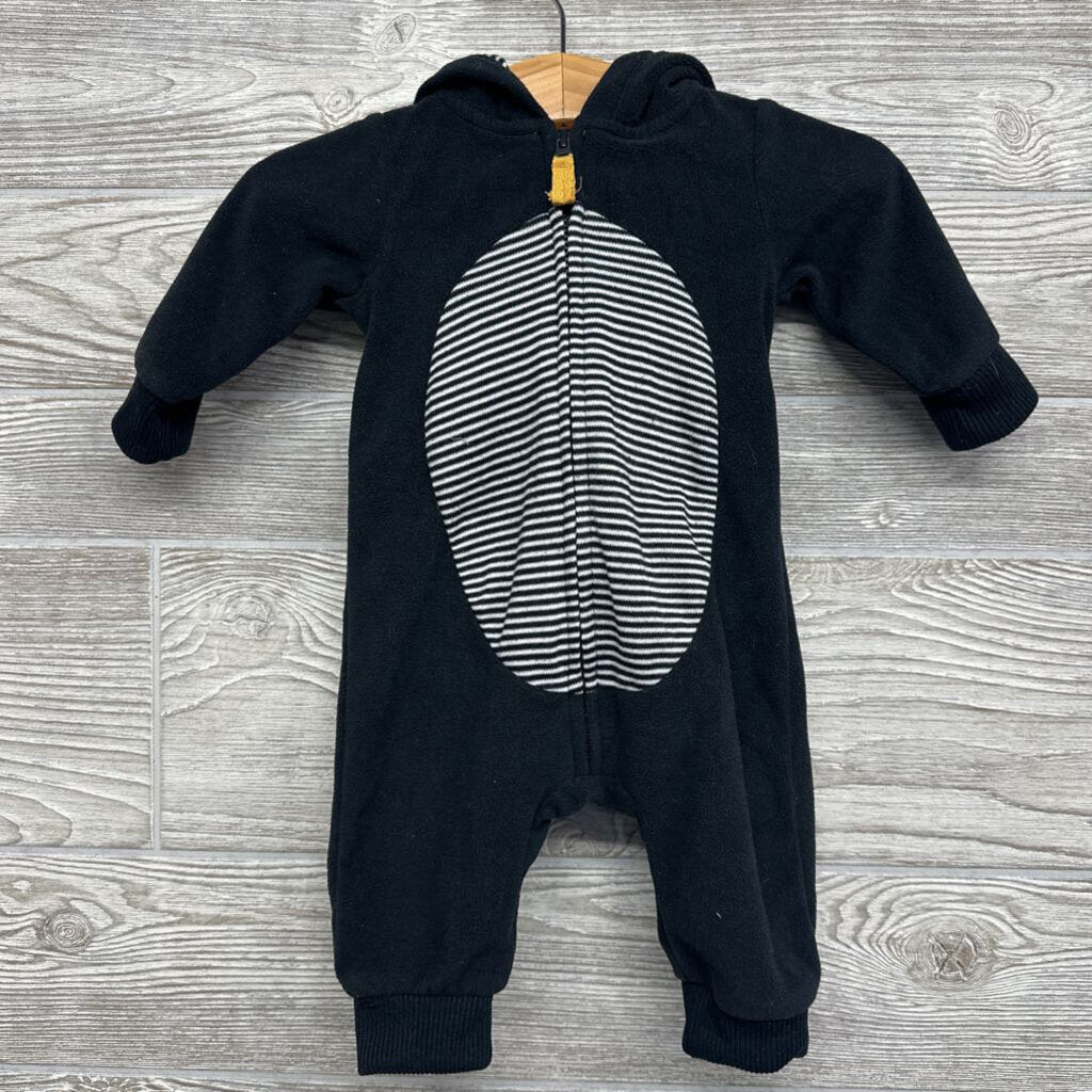 LS Fleece Outfit W/ Hood Penguin 3m