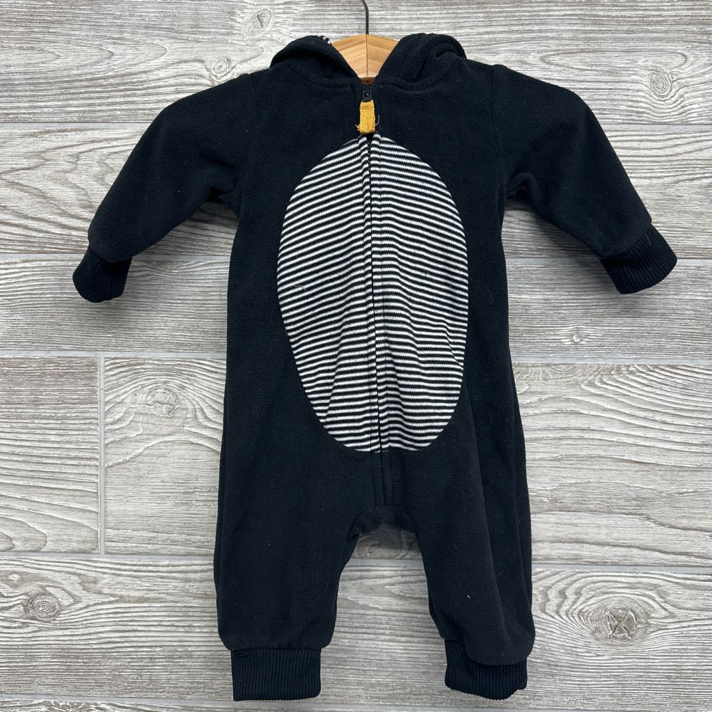 LS Fleece Outfit W/ Hood Penguin 3m